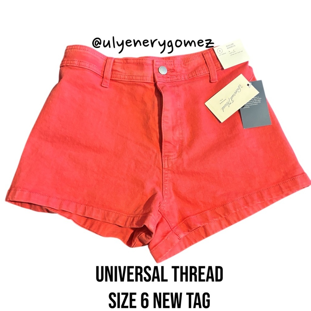 Universal Thread High Waist Red /orange Shorts.